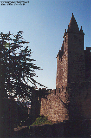 Muralhas e torres do Castelo de Feira.