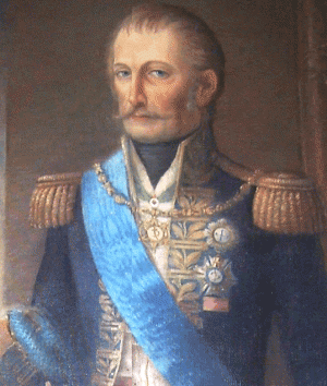 Carlos Frederico Lecor: representante de D. João na ocupação de Montevidéu, personificando o antagonismo ao general Artigas.